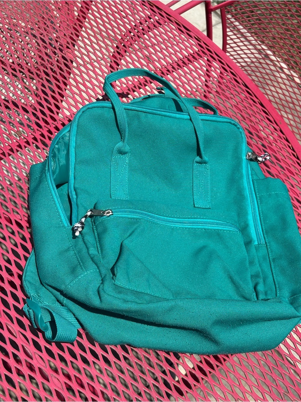 Teal Everyday Canvas Tote Backpack